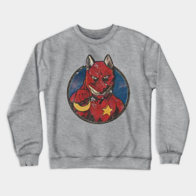 Golden Age Red Guarddog Crewneck Sweatshirt by ThirteenthFloor